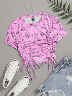 Preppy Tee, Diy Vetement, Simple Trendy Outfits, Women T Shirts, Really Cute Outfits