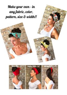 the instructions for how to make an easy headband