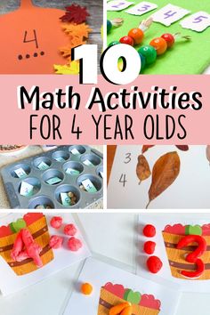 Math With Preschoolers, 4 Yo Learning Activities, 4 Yo Homeschool, Math Make And Take Activities, Homeschool Preschool Curriculum Age 4, Montessori Activities For 4-5, Pattern Math Activities Preschool, 4 Yo Preschool Activities, Montessori Preschool Math