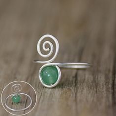 Handmade Spiral Rings For Gifts, Handmade Spiral Rings For Gift, Diy Wire Jewelry Rings, Swirl Ring