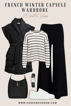 French Winter Capsule Wardrobe Essentials + 15 Outfit Ideas French Winter Style, Winter Outfits For Women, Winter Wardrobe Essentials, Parisian Chic Style, Capsule Wardrobe Essentials, College Outfit, Trendy Outfits Winter, Winter Capsule, Women Aesthetic