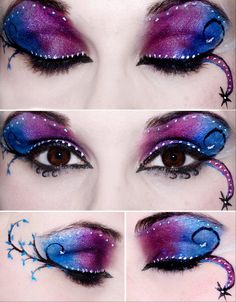 Image detail for -- strange true facts|strange weird stuff|weird diseases | strange ... Color Guard Makeup, Color Eye Makeup, Theater Makeup, Fairy Eyes, Fantasy Make-up, Make Up Designs, Tattoo Henna, Applying Eye Makeup, Halloween Eyes