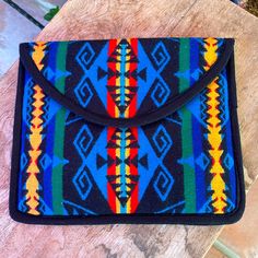 Pendleton Vtg 80’s Colorful Indian Blanket Fabric Handmade Clutch Bag Pouch Fun & Unique! Measurement: 11.5” X 9.5” X 1/2” ***Pendleton Handmade. ***Excellent Condition. No Noted Moth Bites. ***From A Smoke Free Environment. ***Please See Pictures & Measurements. Indian Blankets, Handmade Clutch, See Picture, Clutch Bag, Bag Lady, Pouch, Women Shopping, Fabric, Color