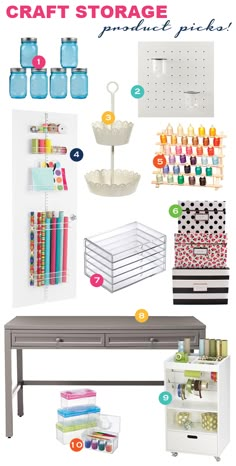 a table with some items on it, and the text below reads how to organize your home