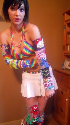 Kandi Shirt, Kandi Top, Pulseras Kandi, Kandi Cuff Patterns