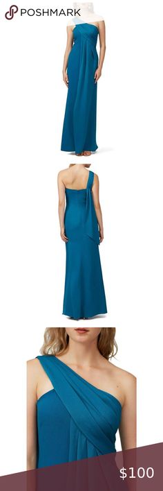 Rachel Zoe Teal Kareen Gown 2