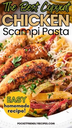 the best copy chicken scampi pasta recipe