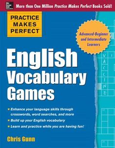 a book with words and pictures on the cover, english vocably games for kids