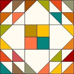 an image of a colorful pattern that looks like it is made out of squares and rectangles