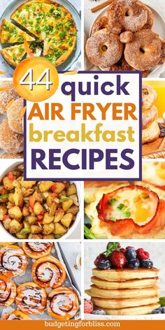 four quick air fryer breakfast recipes