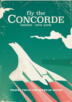 an old book with the title fly the concorde