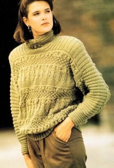 "10% off each pattern Woman Ladies Cable Fir Tree Pattern Round Neck Sweater Knitting Pattern 30\" - 40\" ~ DK  Knitting Pattern PDF Instant download You will need: 3.25mm & 4mm needles Cable Needle Stitch Holders DK Yarn" Eyelet Sweater, Vintage Knitting Patterns, Stand Up Collar, Tree Patterns, Dk Yarn, Round Neck Sweaters, Sweater Knitting Patterns, Drops Design, Vintage Knitting