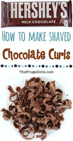 how to make shaved chocolate curls