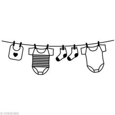 baby ones hanging on a clothes line