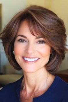 Beauty and Makeup: #beauty, #makeup, #skincare, #haircare Haircuts For Older Women Over 60, Short Hair For Older Women, Stacked Hairstyles, Hair Refresh, Feathered Layers, Feathered Bob, December Hair, Chic Short Haircuts, Haircuts For Older Women