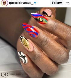 Fierce Nails, Swirl Nail Art, Nail Place, Nails Now, Vibrant Nails, Pretty Nail Designs, Almond Nails Designs, Super Nails