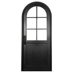 no-watermark Iron Front Doors, Arched Front Door, Pond House, Iron Front Door, Simple Interest, Entry Doors With Glass, Front Door Entryway, Instant Loans, Brick Exterior