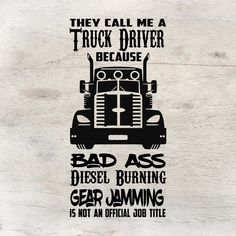 Trucker Decal Bad Ass Diesel Burning Tow Truck Driver | Etsy Semi Truck Tumbler Cup Ideas, Trucker Sublimation Designs, Happy Birthday Truck Driver, Truck Driver Tattoo Ideas, Trucker Tattoo Ideas, Truck Decals For Guys, Trucking Shirts