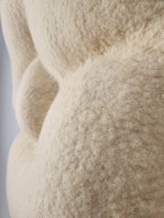 a close up view of the back end of a stuffed animal