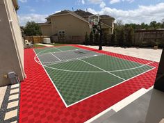 Multi Sport Pickleball/Basketball Court Flooring, Kit, 30x50 Pickleball Court Design, Outdoor Pickleball Court, Building A Pickleball Court, Residential Pickleball Court, Pickleball Court Dimensions, Bocce Court Backyard, Futsal Court