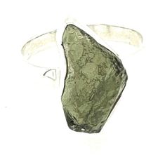 Natural Green Moldavite 925 Solid...