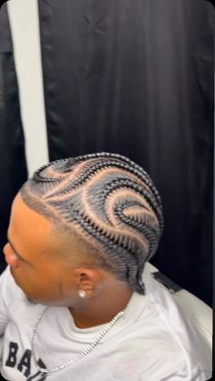 Mens Braided Styles, Hair Braids Styles For Men, Feed In Braids Men, Male Braid Designs, Men’s Stitch Braids With Design, Popsmoke Braids Men Short Hair, Male Stitch Braids Hairstyles, Men Braids Design