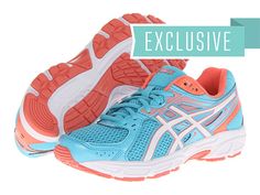 ASICS GEL-Contend™ 2 Light Blue/White/Coral - 6pm.com Long Distance Running, White Coral, Asics Gel, Error Page, 404 Error, Free Clothes, Running Shoes, Athletic Shoes, Love This