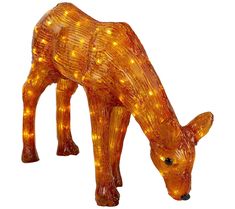 an animal shaped light up figurine with lights on it's head and tail