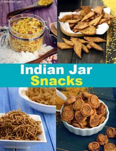 Jar Snack Recipes : Snacks : Tarladalal.com | Page 1 of 14 Indian Dry Snacks, Jar Snacks, Savoury Tart, Snacks For Party, Finger Snacks, Recipes Veg, Tart Crust, Diwali Snacks, Diwali Food