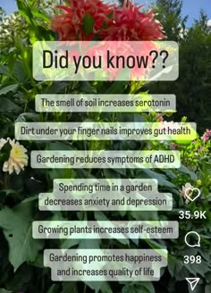 an info sheet describing the benefits of garden plants and how to use them for gardening