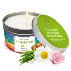 PRICES MAY VARY. 6 OZ AROMATHERAPY CANDLE: Experience serenity with our 7 Chakra smudge candle, sustainably crafted from rosewood, lemongrass, ginger, rose, chamomile, orange, and clove oils in soy wax. 35-HOUR BURN TIME: Embrace tranquility with the healing meditation candle. Weighing 6 Oz, the candle offers a calming 35-hour burn time for extended serenity. PORTABLE ENERGY CLEANSER: The compact, portable negative energy-cleansing & good intention candle invites you to take a moment to sit, rel Candle Work, Meditation Candle, Negative Energy Cleanse, Ginger Rose, Negative Vibes, Sage Candle, Energy Cleansing, Bad Energy, Meditation Candles