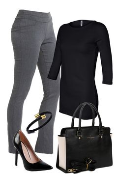 work fall 3 — Outfits For Life Work Dresses Women, Casual Work Dresses, Work Dresses, Professional Attire, Dresses Women, Grey Pants