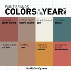 the color scheme for paint brands colors of the year 2013