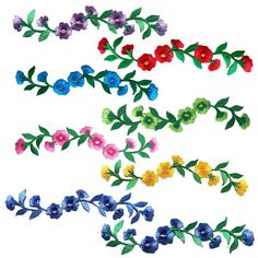 PRICES MAY VARY. Iron on Patch: You will get 10 Pcs Rose Flower Embroidery Patch, 1pcs Red, 1pcs pink, 1pcs green, 1pcs sky blue, 1pcs yellow, 1pcs purple, 2pcs blue and 2pcs dark blue, sufficient quantity are enough for your daily decoration needs. Durable Material: Our embroidered patch are mede from high quality polyester silk thread + non-woven fabric + polyester fiber, soft and light, strong and sturdy, can use long time. How to Use: Can be ironed or sewn, It has hot melt glue on the back, Rose Flower Embroidery, Abstract Mosaic Art, Sewing Patches, Applique Sewing, Long Flowers, Flower Shoes, Craft Decoration, Mexican Designs, Diy Accessory