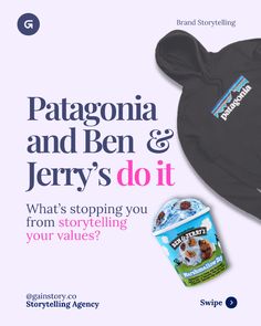 Feeling like your brand’s values are lost in the noise?

Here’s the secret: storytelling transforms your values from abstract concepts into powerful connections.

When you weave your values into every narrative, you:
✅ Build deeper trust with your audience
✅ Boost loyalty and community engagement
✅ Stand out in a crowded market

Take inspiration from Patagonia, whose stories of environmental advocacy inspire action, or Ben & Jerry’s, where every campaign champions social justice. Environmental Advocacy, Business Storytelling, Ben And Jerrys, Community Engagement, Social Justice, Patagonia, Lost, Feelings