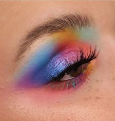 Rainbow Editorial, Ig Makeup, Foundation Swatches, Rainbow Palette, Ethereal Makeup, Colourpop Cosmetics, Editorial Makeup