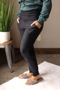 Black High Gathered Waist Pocket Boutique Legging Joggers for Women You will love these year-round for comfort and feel! They feel like butter and are lightweight with Pockets! The Fit of This Boutique Joggers: Pictured of a typical Medium bottom wearing the Medium. See HOW TO MEASURE Here. Flat Across Measurements in Inches Size: Chest Across Waist Across In-Seam Length Small 13.5 25 Medium 14.75 26 Large 15.5 26.5 X-Large 17.25 26.5 2XL Comfort Stretch Yoga Pants With Pockets For Loungewear, Comfortable Yoga Pants With Ribbed Waistband, Comfort Waistband Leggings For Loungewear, Stretch Sweatpants With Hip Pockets, Casual Yoga Pants With Hip Pockets, Casual Yoga Pants With Side Pockets, Stretch Sweatpants For Everyday, Comfortable Yoga Bottoms With Pockets, Casual Leggings With Pockets For Loungewear