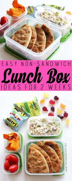 lunch box ideas for 2 weeks