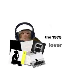 a man wearing headphones and listening to music in front of a white background with the words, the 1970s lover