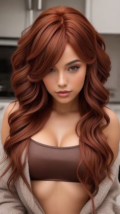 Chocolate Copper Hair Styles Edgy Hair Color, Red Haired Beauty, Ginger Hair Color, Copper Hair Color, Edgy Hair, Auburn Hair, Copper Hair