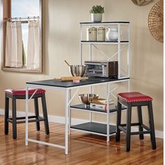 Multifunction Shelving Rack with Folding Table Shelving Racks, Small Shelves, Kitchen Cabinet Storage, Bottom Shelf, Composite Wood, Table Storage, Kitchen Dining Furniture, Buy Now Pay Later