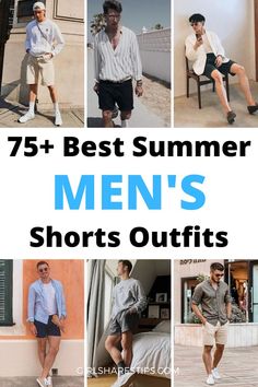 How to choose the best shorts and 75+ trendy ways to style shorts for guys. | summer outfits men | mens summer outfits | casual summer outfits men | men's clothing styles | summer outfits men streetwear | men summer outfit | mens summer fashion | summer outfits black men | summer fits men | stylish mens outfits | summer streetwear men | beach summer outfits men | aesthetic summer outfits men | Korean summer outfits men | stylish men casual | men's summer business casual | trendy men's fashion Men Summer Date Outfit, Mens Brunch Outfit Summer, Mens Summer Outfits Casual