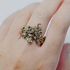 Medusa's Veil Ring – Sofia Zakia Dark Academia Rings, Pirate Rings, Dark Academia Wedding, Academia Jewelry, Dark Academia Jewelry, Medusa Ring, Sofia Zakia, Greek Ring, Turn To Stone