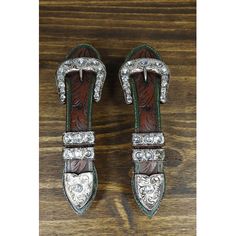 This Western Belt Buckle Bar Pull Hardware each measures 9" tall, 2.5" wide, and 2" deep approximately. It weighs about 8 ounces each. | Rosdorf Park Issack 9" Wide Set Of 2 Rustic Western Cowboy Cowgirl Green Borders Crystal Bling Faux Tooled Leather Belt Buckle Design Drawer Cabinet Furniture Bar Plastic | 2 H x 2.5 W in | Wayfair Rustic Colours, Western Inspired Outfits, Painted Bar, Paint Bar, Leather Belt Buckle, Western Furniture, Western Belt Buckles, Grey Home Decor, Western Belt