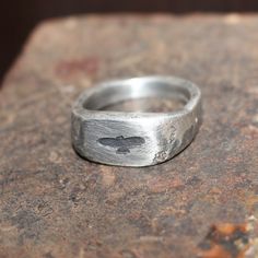 Handmade sterling silver 925 Bird Of Prey ring. Hammered, scratched and patinated with a very light polish. Approximately 11mm at the widest point. Weight is 18.2g. Hallmarked. Size U.K Z1 1/2. Euro 71. Masculine Silver Rings, Silver Jewellery Men, Men’s Jewellery, Bird Ring, Bird Rings, Mens Rings Fashion, Bird Of Prey, Silver Bird, Diy Rings