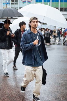 Man Streetwear, Men Ootd, Japanese Mens Fashion, Normcore Fashion, Asian Streetwear, Asian Man, Trendy Mens Fashion, Street Style Blog, Skate Style