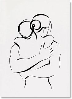 a black and white drawing of a woman holding a baby in her arms with the word love written on it