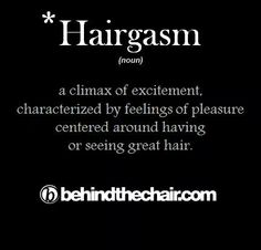 an advertisement for hair salon with the caption harram, a climax of excitement, characterized by feelings of pleasure centered around creating having or seeing