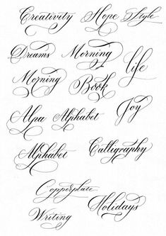 some type of calligraphy that i have done for my wedding day, and it looks like