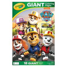 the dvd cover for the game giant paw patrol